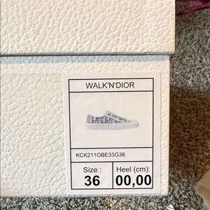 Dior Walk'n'Dior Blue and White Sneakers